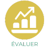 Logo d'un graphique ascendant, représentant l'une des missions d'ATR : évaluer